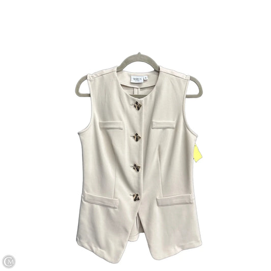 Vest Other By Clothes Mentor In Cream, Size: S