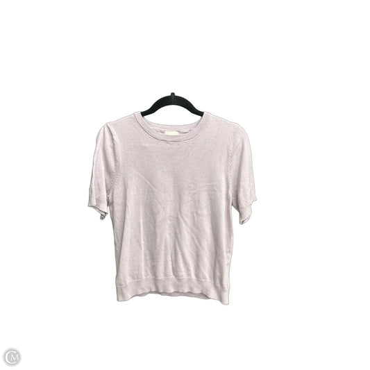 Top Short Sleeve By H&m In Purple, Size: M