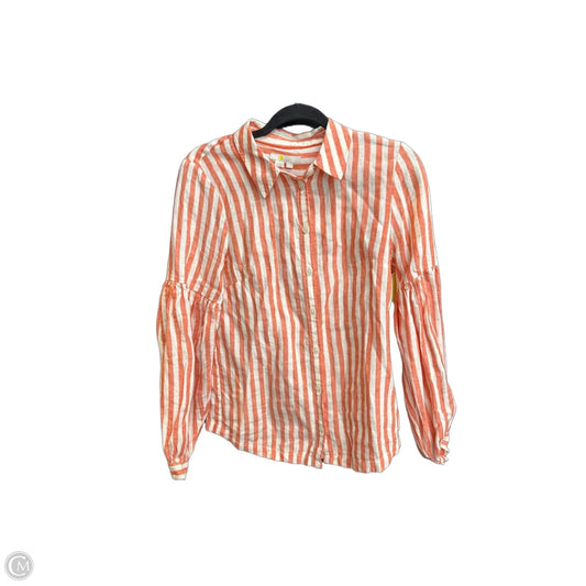 Top Long Sleeve By Boden In Striped Pattern, Size: S