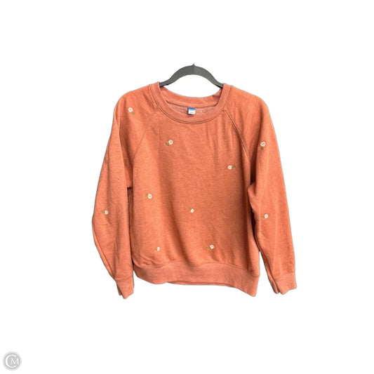 Sweatshirt Crewneck By Old Navy In Orange, Size: M