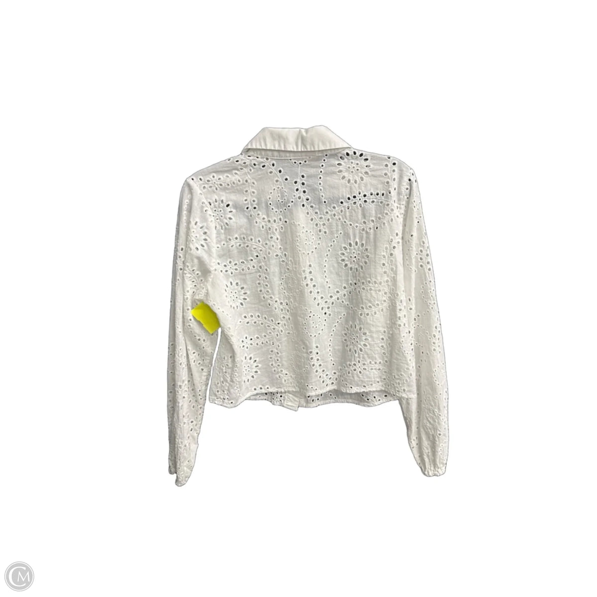 Top Long Sleeve By Love In White, Size: S