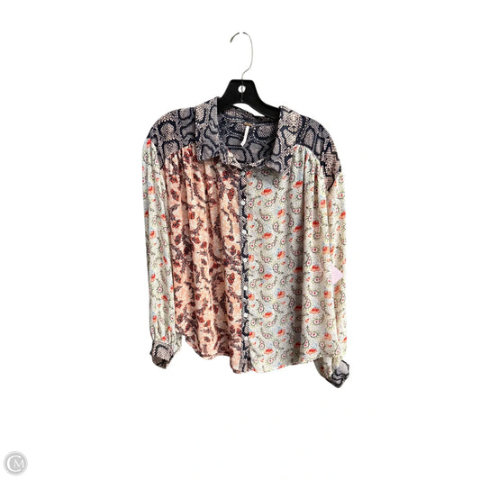 Top Long Sleeve By Free People In Multi-colored, Size: S