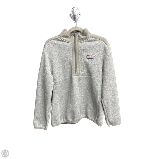 Sweatshirt Collar By Vineyard Vines In Grey, Size: M