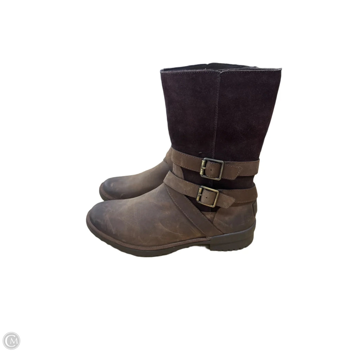 Boots Designer By Ugg In Brown, Size: 8.5