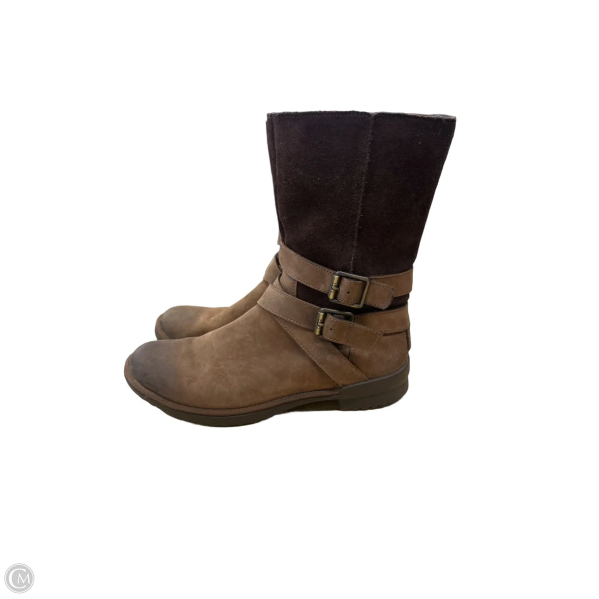Boots Designer By Ugg In Brown, Size: 7