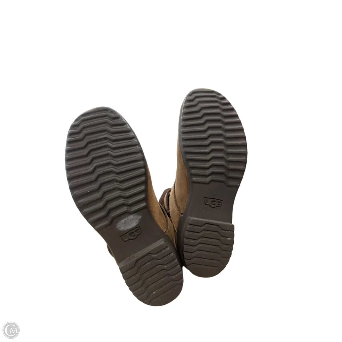 Boots Designer By Ugg In Brown, Size: 7