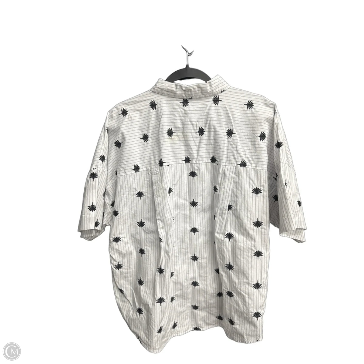 Top Short Sleeve By Loft In Striped Pattern, Size: M