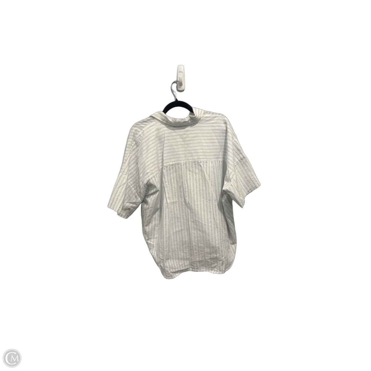Top Short Sleeve By Loft In Striped Pattern, Size: M