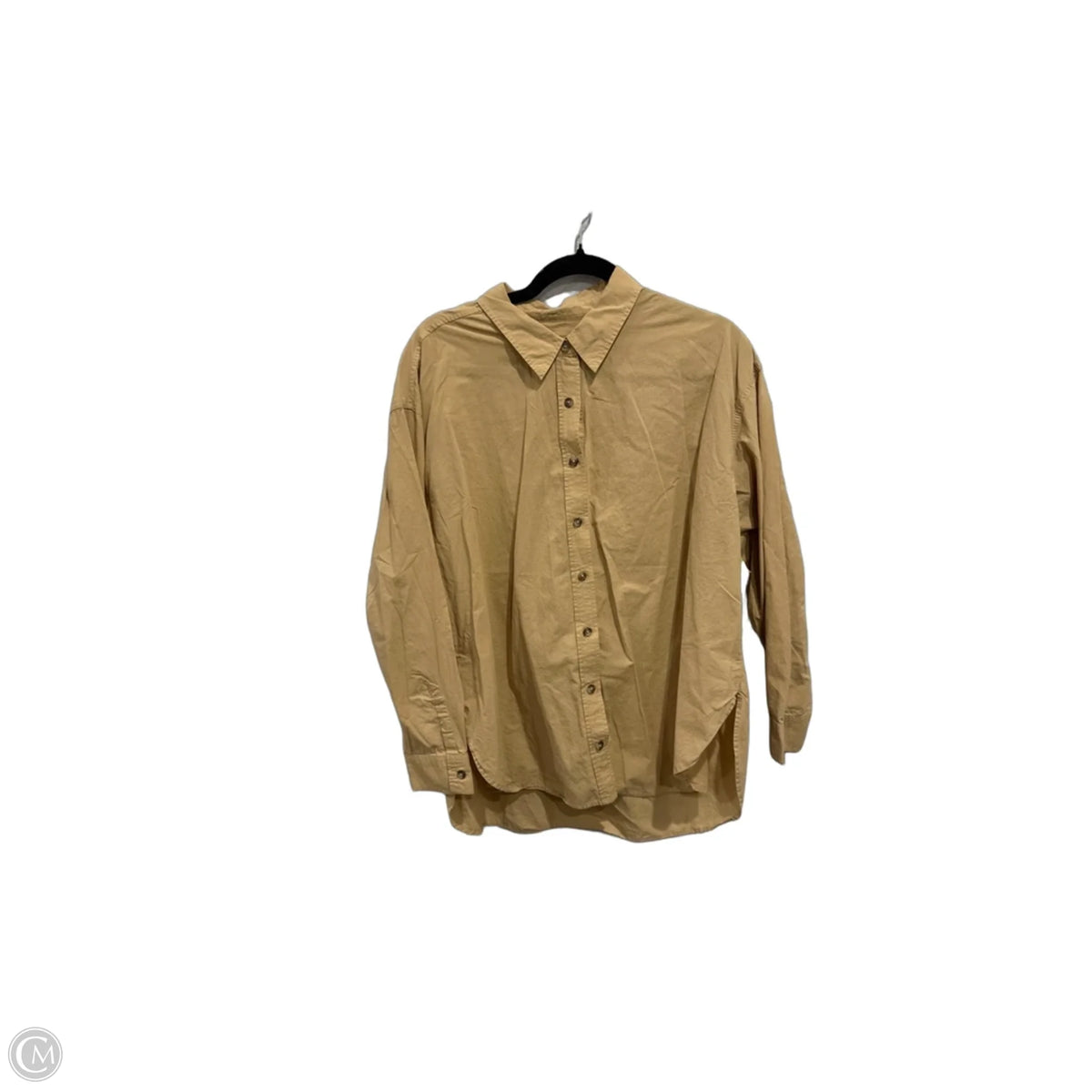 Top Long Sleeve By Universal Thread In Tan, Size: L