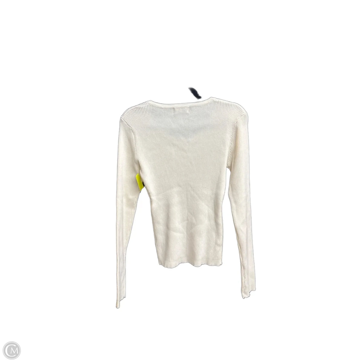 Top Long Sleeve By The Workshop In Cream, Size: M