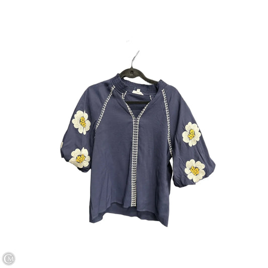 Top 3/4 Sleeve By Thml In Navy, Size: Xl