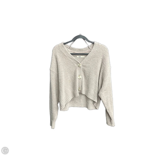 Sweater Cardigan Designer By Ugg In Tan, Size: S