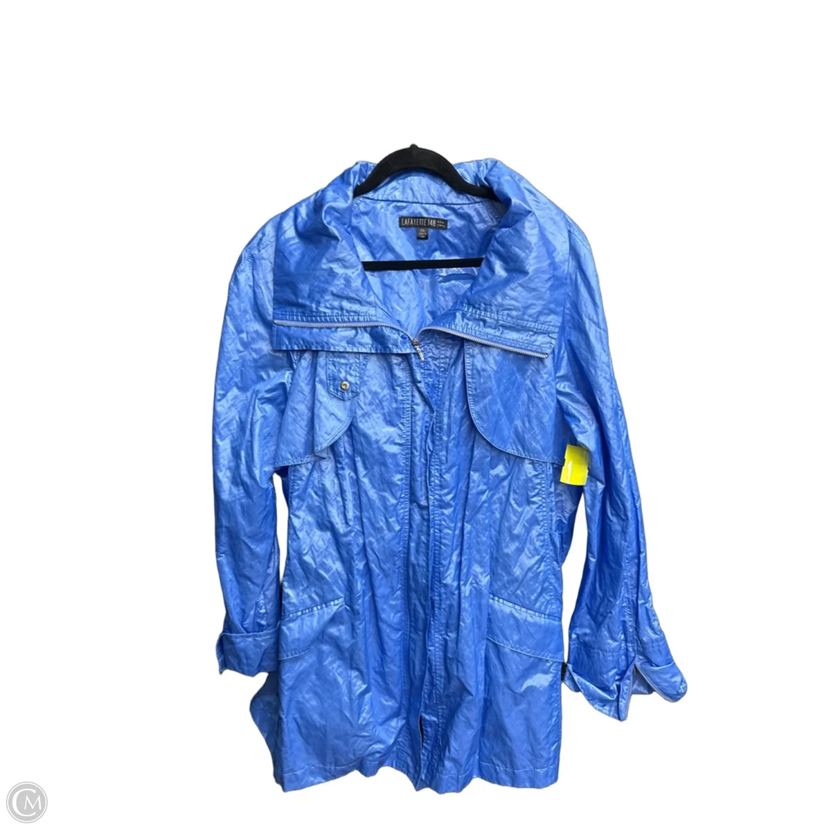 Jacket Designer By Lafayette 148 In Blue, Size: 2x