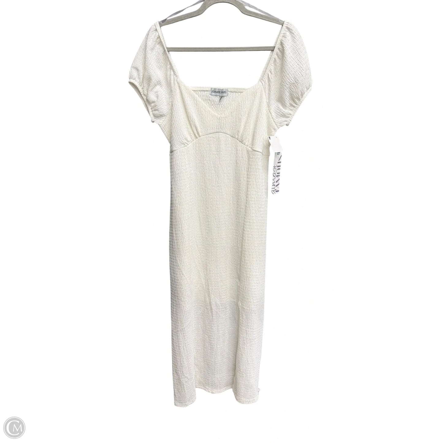 Dress Casual Midi By Almost Famous In White, Size: M
