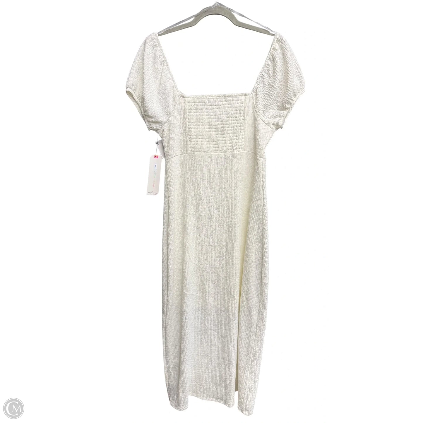 Dress Casual Midi By Almost Famous In White, Size: M