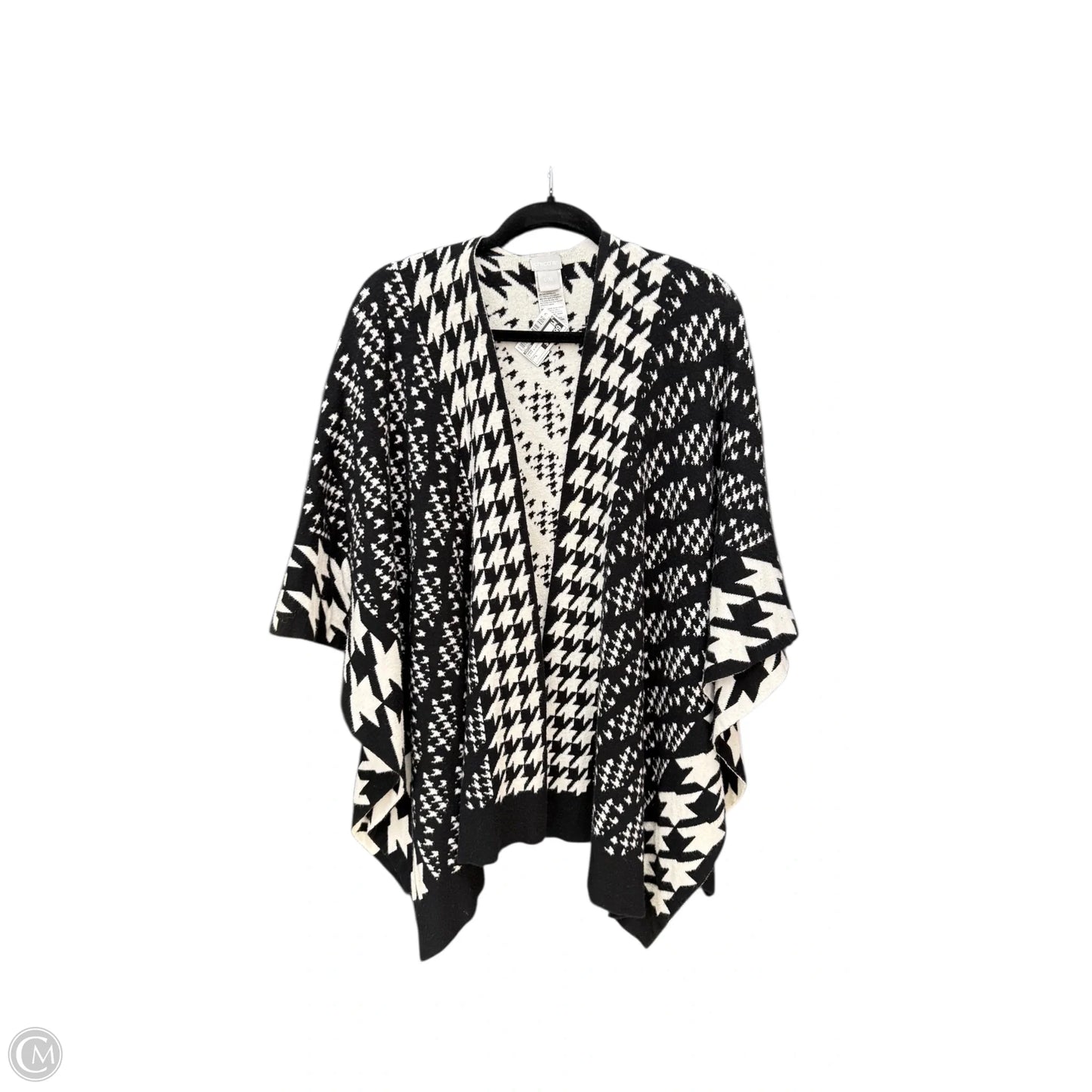 Shawl By Chicos In Black & White, Size: L