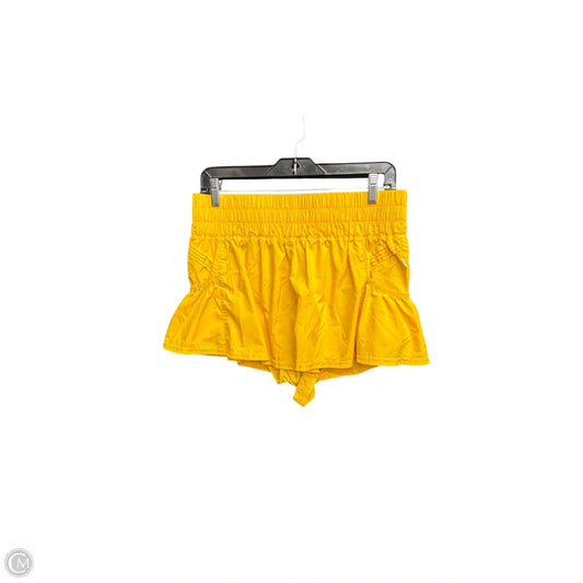 Athletic Shorts By Free People In Yellow, Size: M