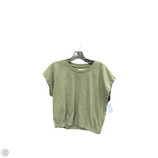 Top Short Sleeve By Madewell In Green, Size: M