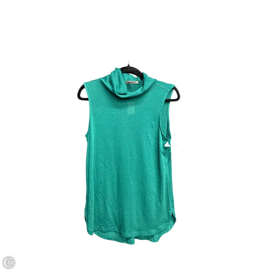 Top Sleeveless By Loft In Green, Size: S