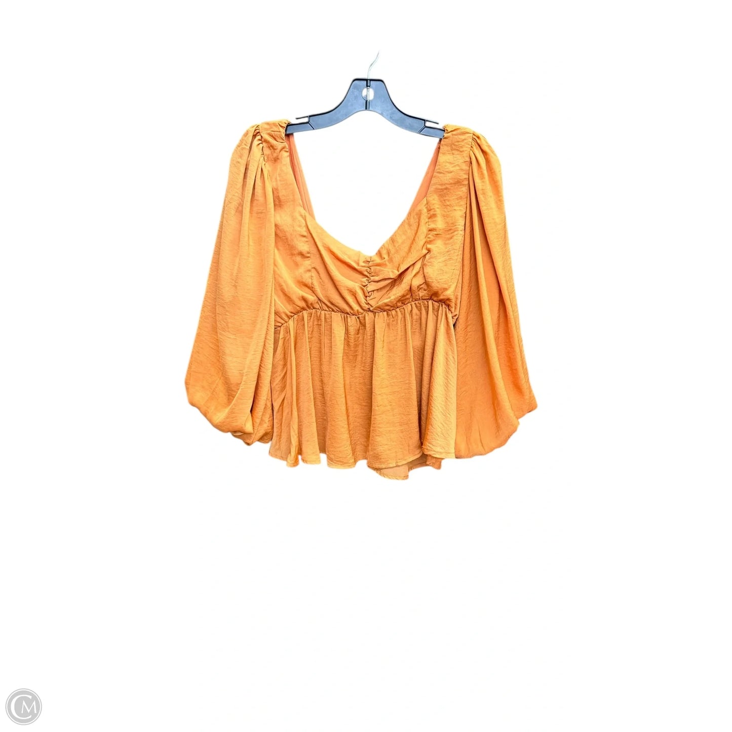 Top Long Sleeve By Clothes Mentor In Orange, Size: M