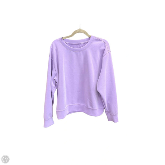 Sweatshirt Crewneck By A New Day In Purple, Size: M