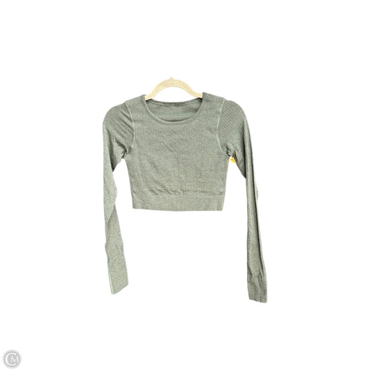Athletic Top Long Sleeve Crewneck By Lululemon In Green, Size: Xs