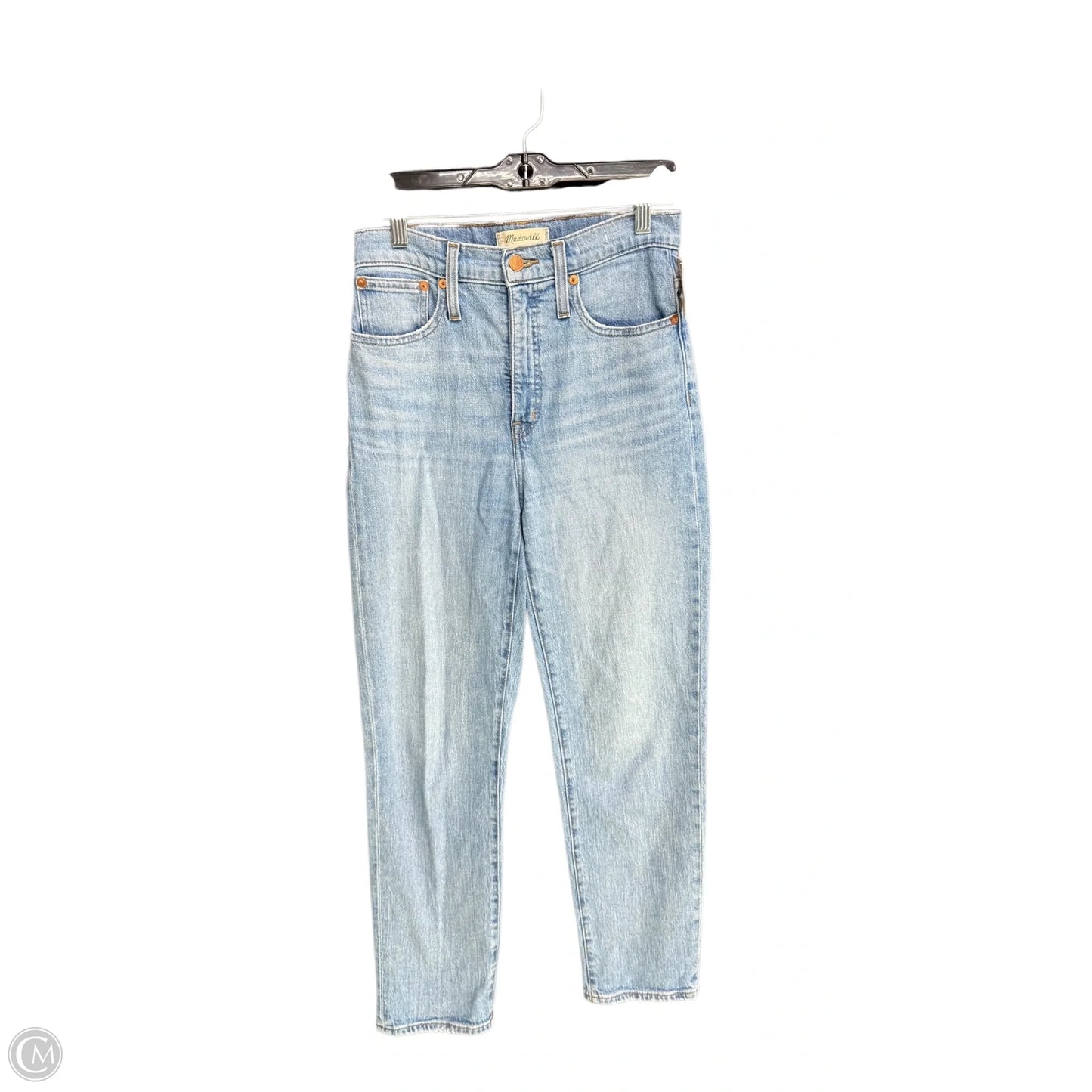 Jeans Straight By Madewell In Blue Denim, Size: 2