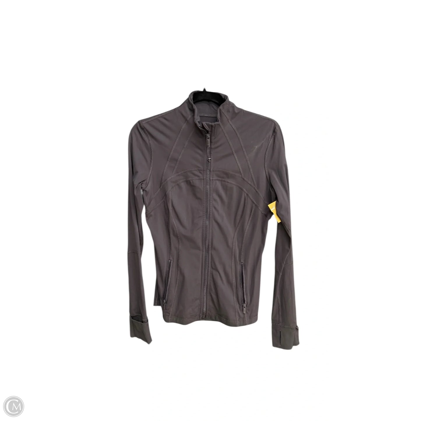 Athletic Jacket By Lululemon In Grey, Size: S