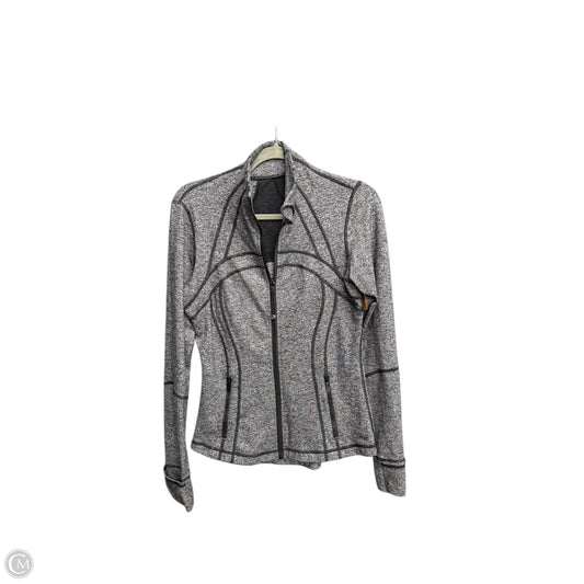 Athletic Jacket By Lululemon In Grey, Size: S
