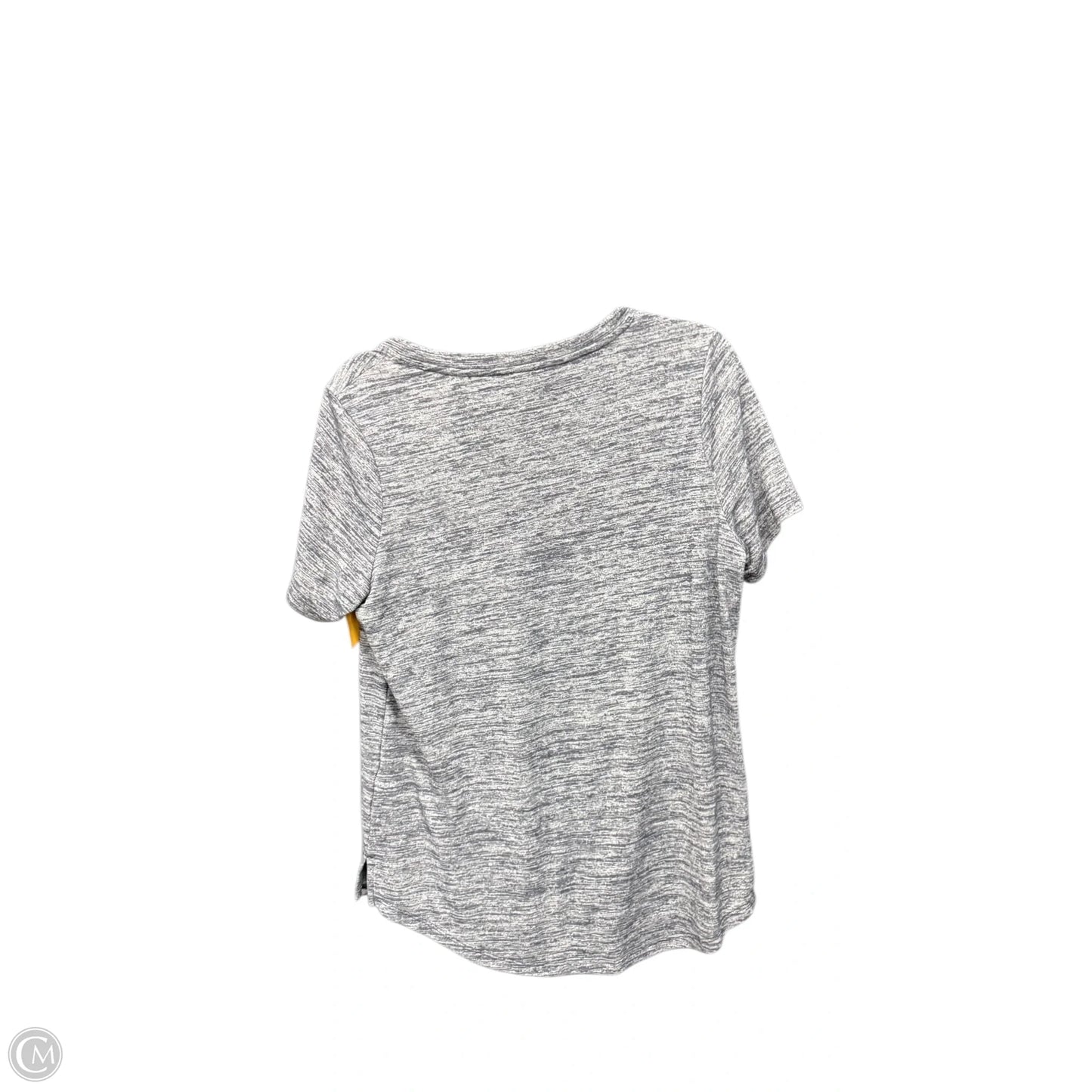 Athletic Top Short Sleeve By Athleta In Grey, Size: L