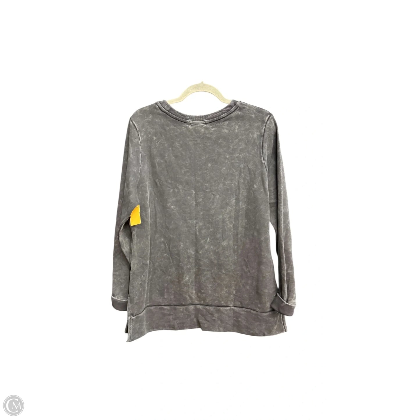 Sweatshirt Crewneck By Clothes Mentor In Grey, Size: L