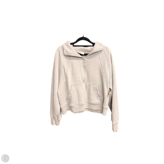Athletic Sweatshirt Collar By Zenana In Grey, Size: L