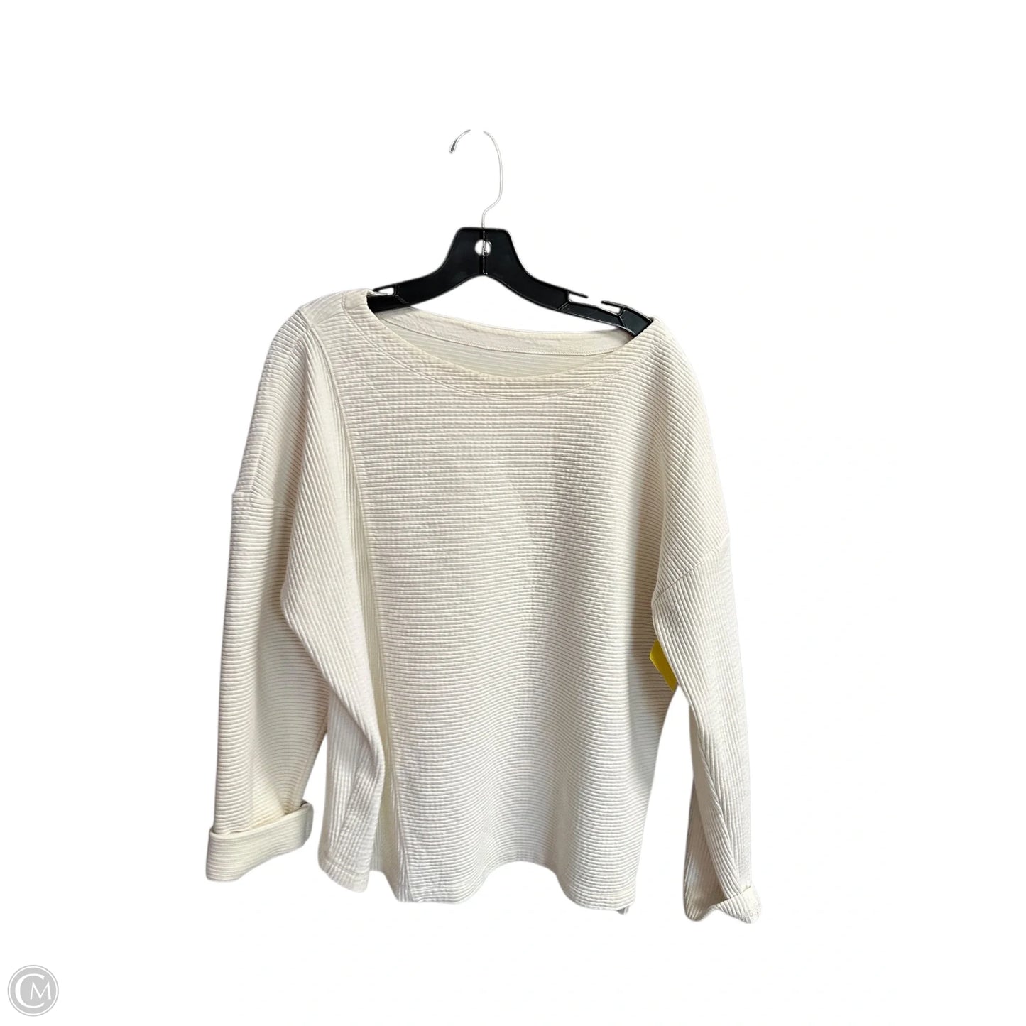 Top Long Sleeve By Maeve In Ivory, Size: L