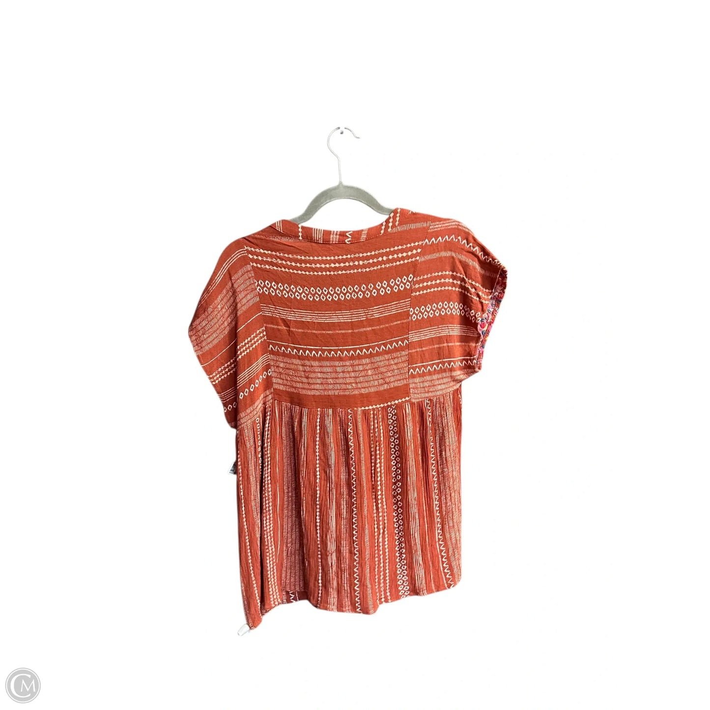 Top Short Sleeve By Savanna Jane In Multi-colored, Size: M