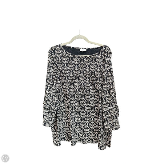 Top 3/4 Sleeve By J. Jill In Floral Print, Size: 2x