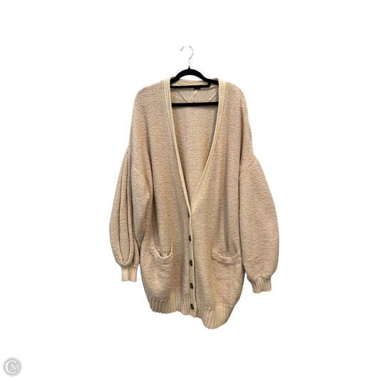 Sweater Cardigan By Free People In Cream, Size: Xl