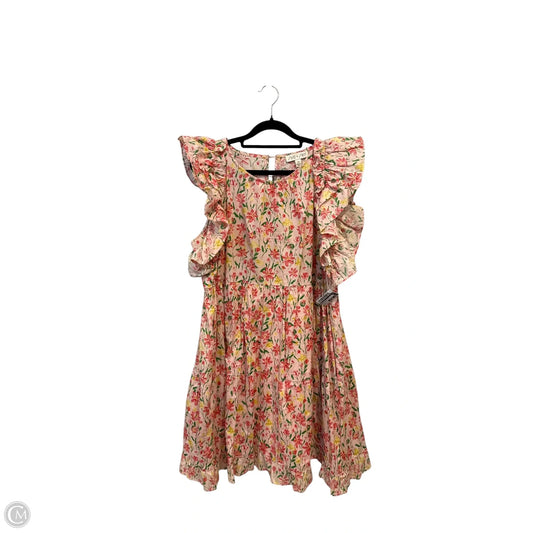 Dress Casual Short By She + Sky In Floral Print, Size: M