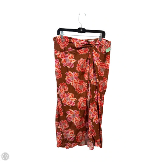 Skirt Maxi By Loft In Floral Print, Size: 14