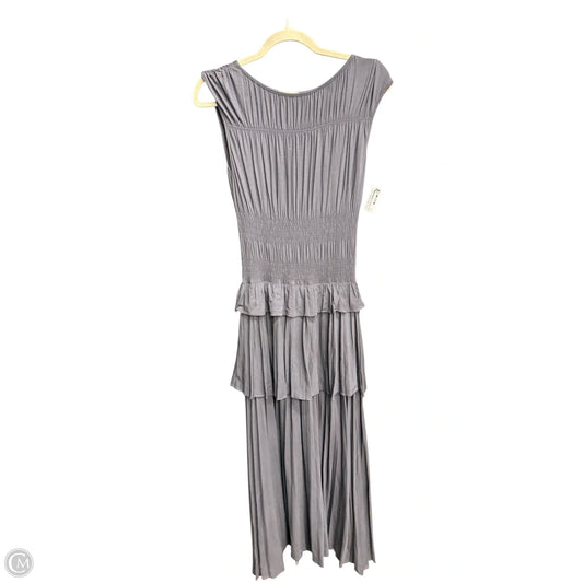 Dress Casual Maxi By Rebecca Taylor In Grey, Size: S