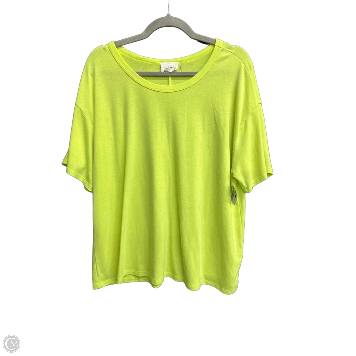 Top Short Sleeve By Andree By Unit In Green, Size: Xl