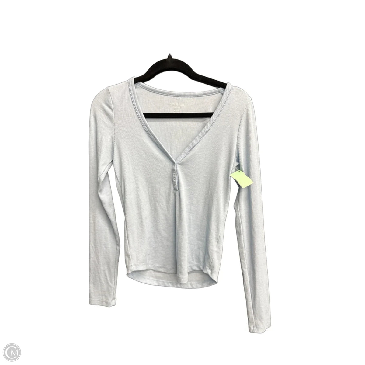 Top Long Sleeve By American Eagle In Blue, Size: M