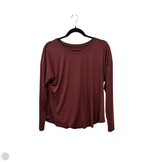 Athletic Top Long Sleeve Crewneck By Athleta In Maroon, Size: M