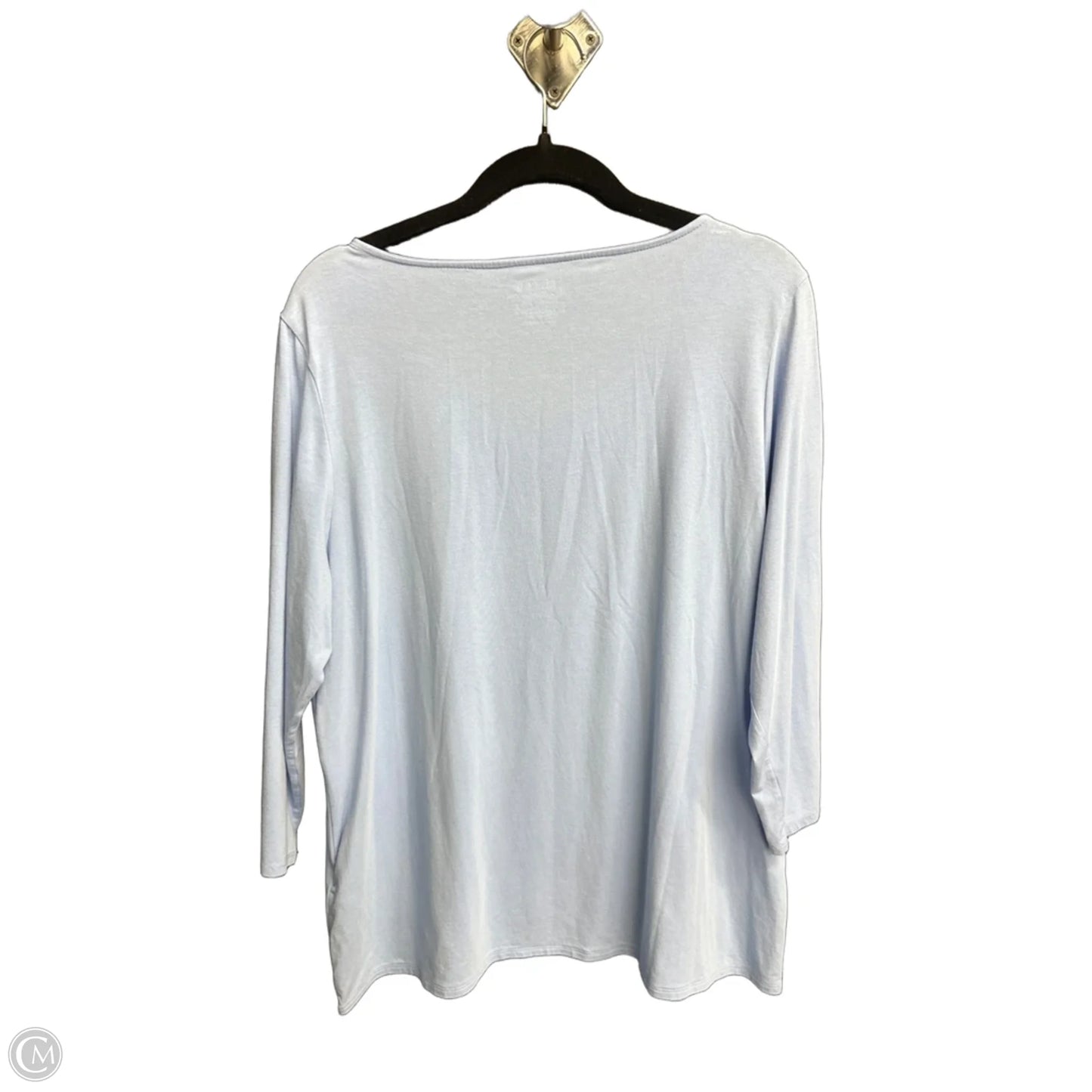 Top Long Sleeve By Chicos In Blue, Size: Xl