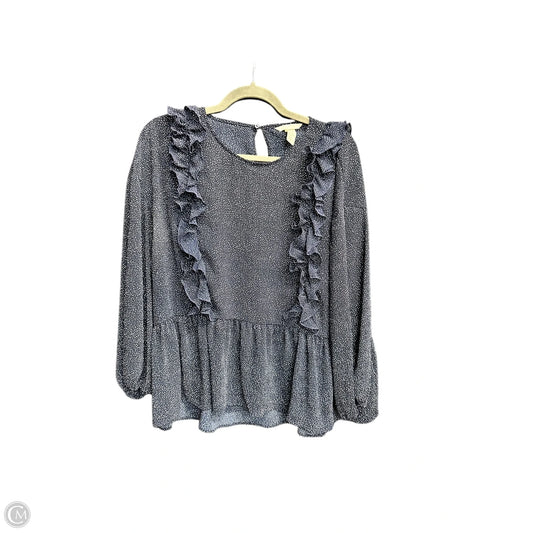 Top Long Sleeve By H&m In Navy, Size: Xl