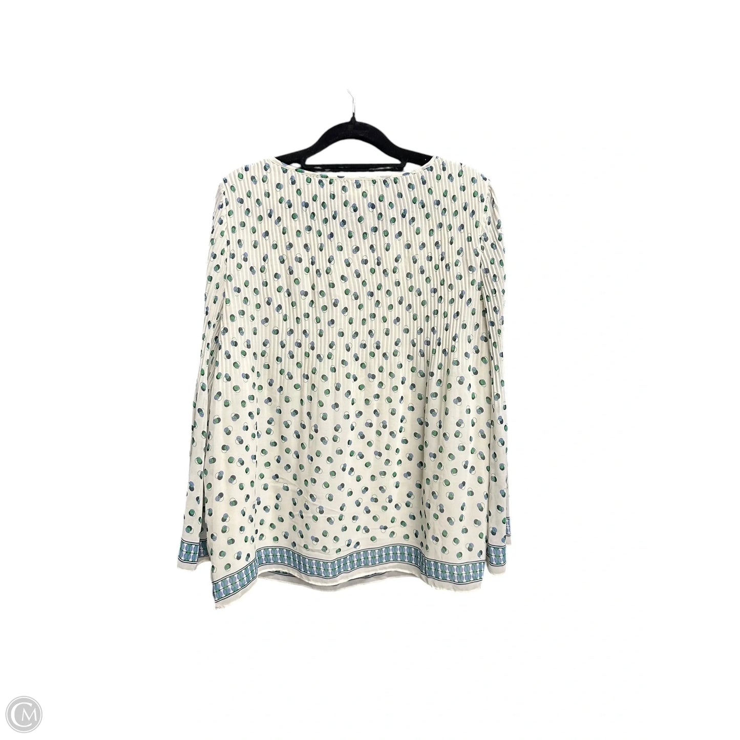 Top Long Sleeve By Max Studio In Cream, Size: L