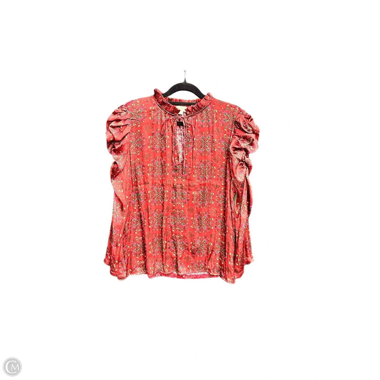 Top Long Sleeve By Loft In Floral Print, Size: S