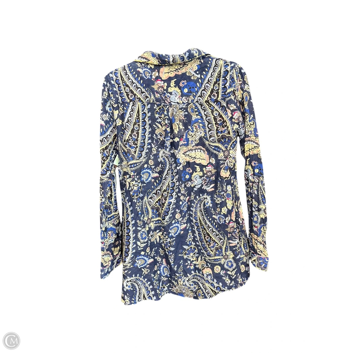 Top Long Sleeve By Clothes Mentor In Paisley Print, Size: M