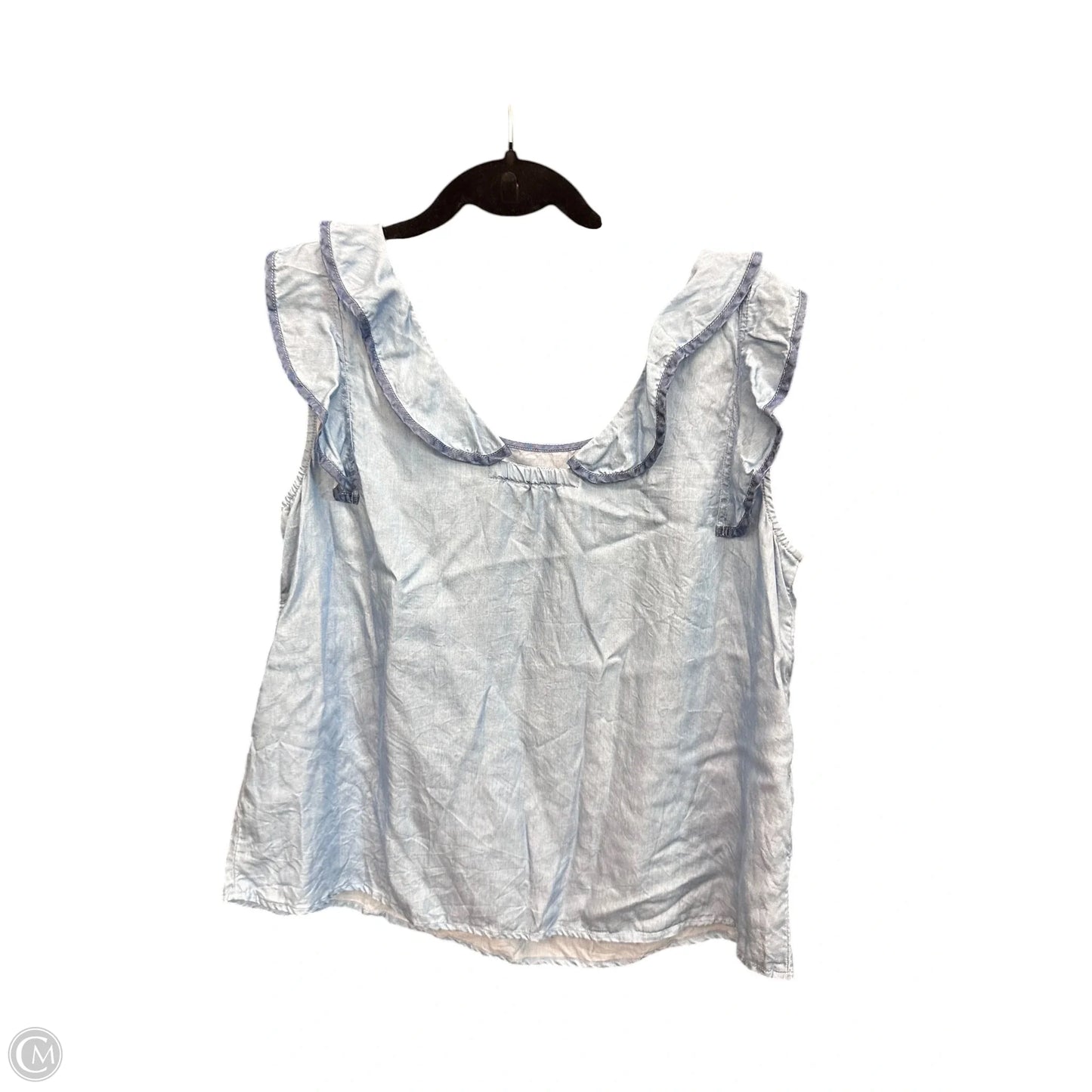 Top Sleeveless By Crown And Ivy In Blue, Size: Mp