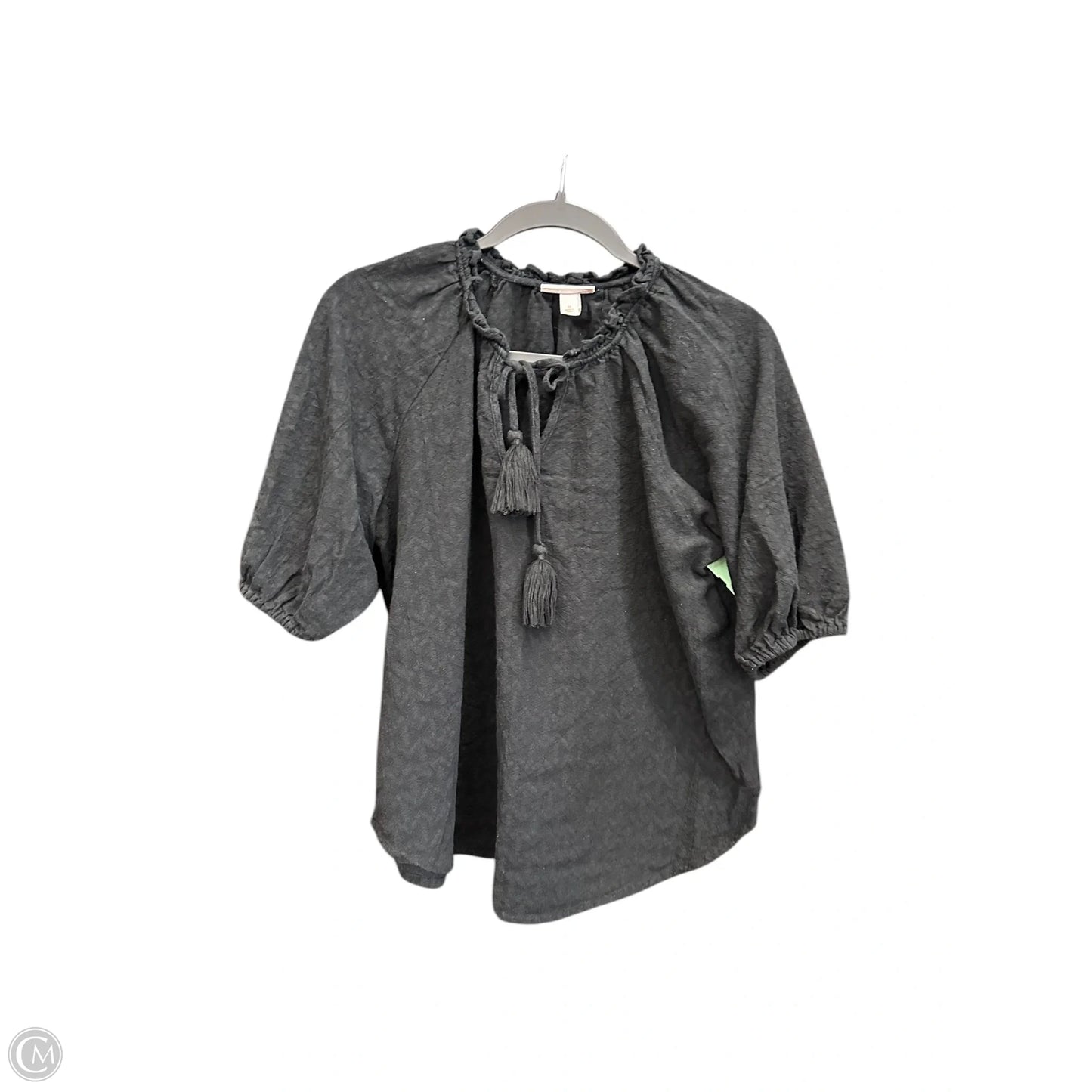 Top Short Sleeve By Knox Rose In Black, Size: M