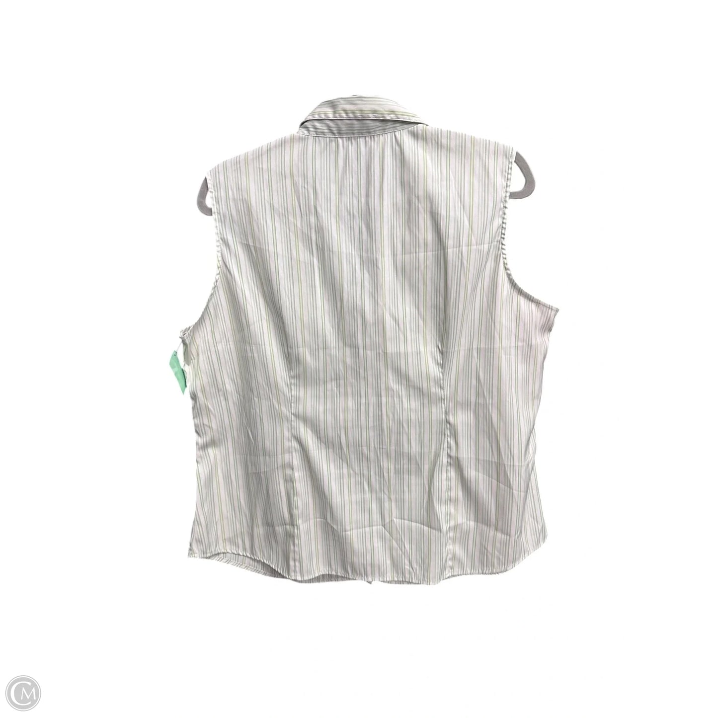 Top Short Sleeve By Clothes Mentor In Green & White, Size: Xl